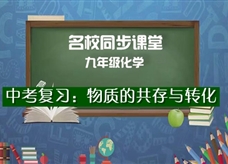 【名校同步课堂】河南省实验中学九年级化学下册《中考复习:物质的共存与转化》线上授课视频(人教版,王国英)