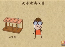 “乐乐课堂”初中化学教学视频素材：《走进化学世界》13玻璃仪器洗干净的标准