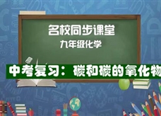 【名校同步课堂】河南省实验中学九年级化学下册《中考复习:碳和碳的氧化物》线上授课视频(人教版,赵楠)