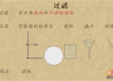 “乐乐课堂”初中化学教学视频素材：《自然界的水》03过滤