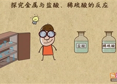 “乐乐课堂”初中化学教学视频素材：《金属和金属材料》04探究金属与盐酸、稀硫酸的反应