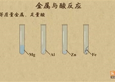 “乐乐课堂”初中化学教学视频素材：《金属和金属材料》05金属与盐酸、稀硫酸的反应2