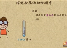 “乐乐课堂”初中化学教学视频素材：《金属和金属材料》10探究金属活动性顺序