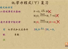 “乐乐课堂”初中化学教学视频素材：《中考化学复习》06化学方程式（下）